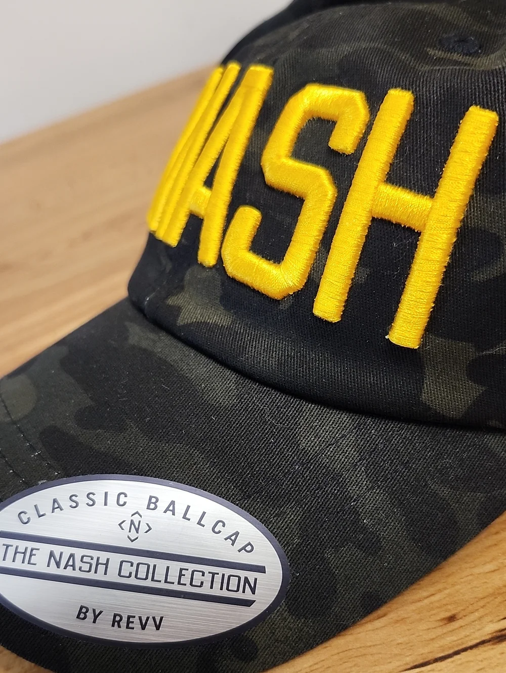 The NASH Collection SMASH Camo Ballcap Nashville TN Strapback Adjustable New NWT
